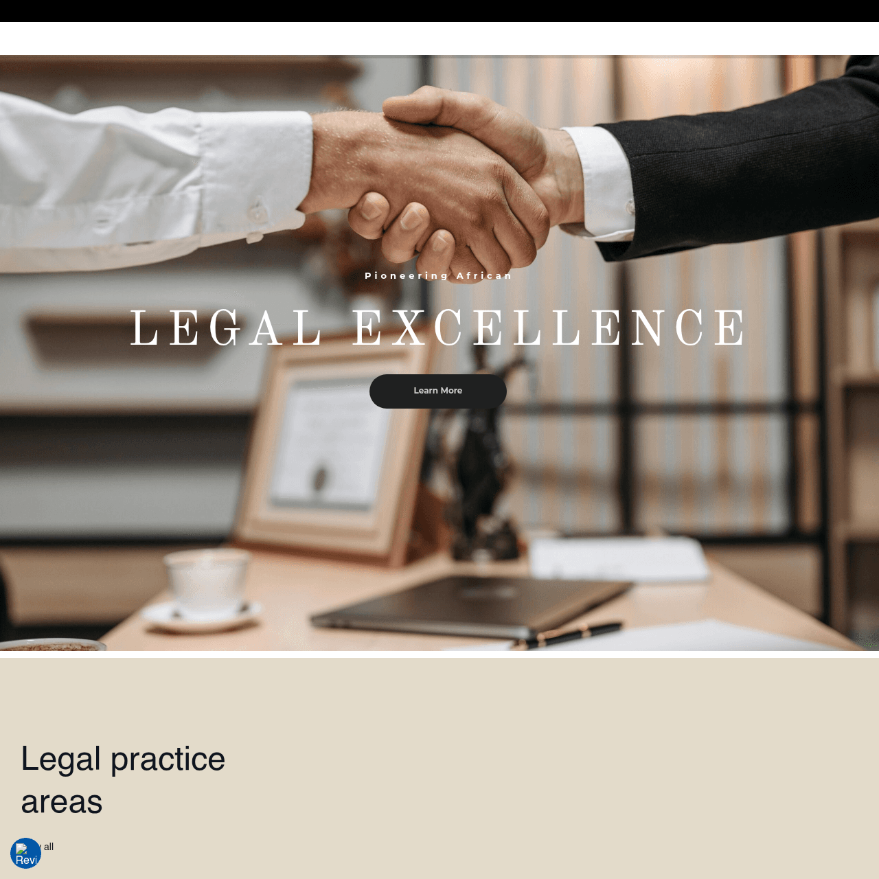 Chukwuka Udemezue & Co website on desktop